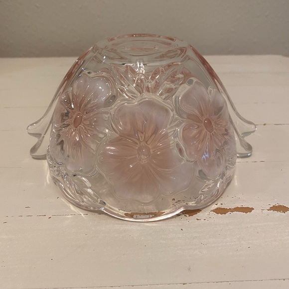 Vintage Studio Nova Pink Floral Glass Bowl - Picture 5 of 8